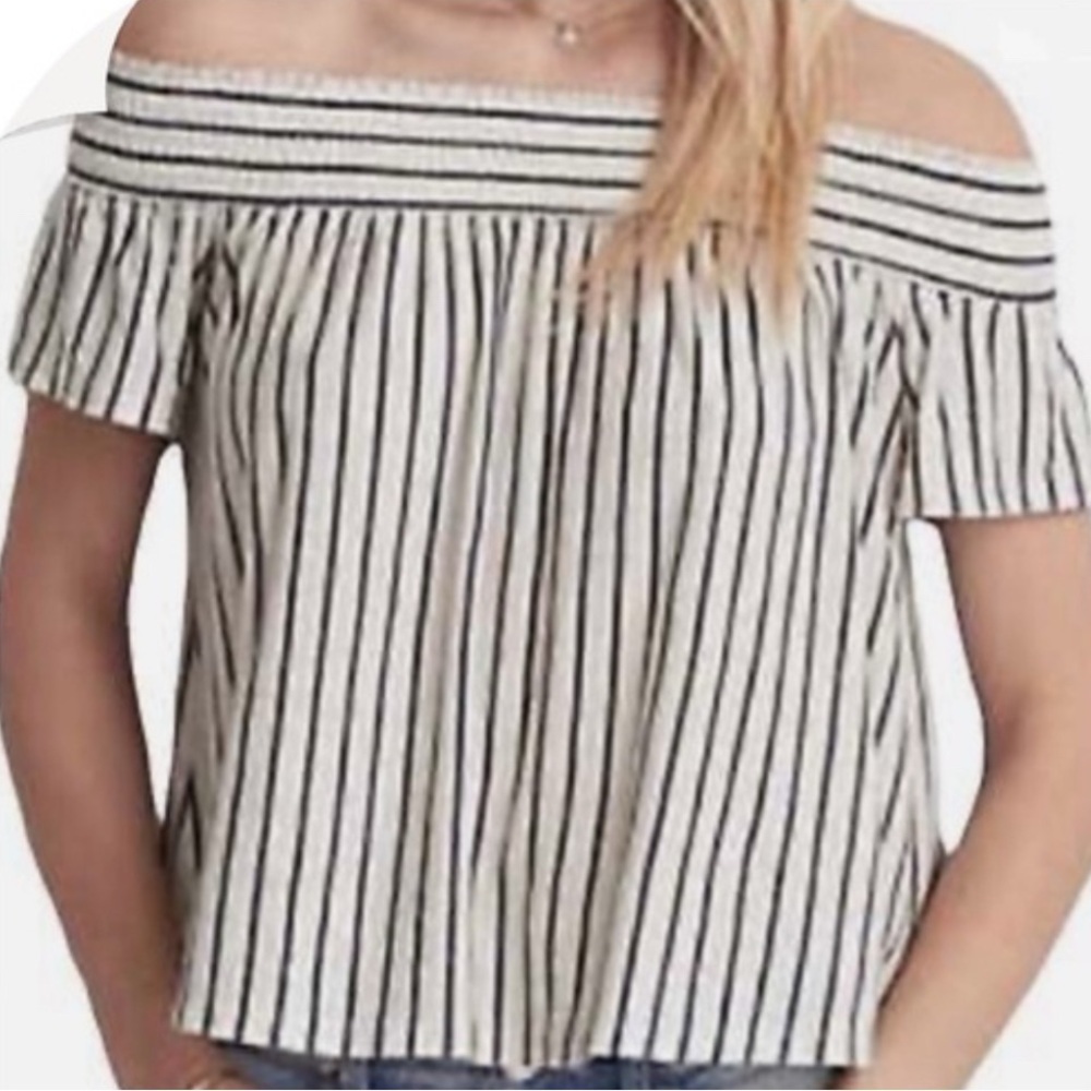American Eagle Boho Striped Off-Shoulder Women's Top XS